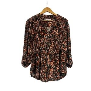 New Directions Vibrant Patterned Blouse